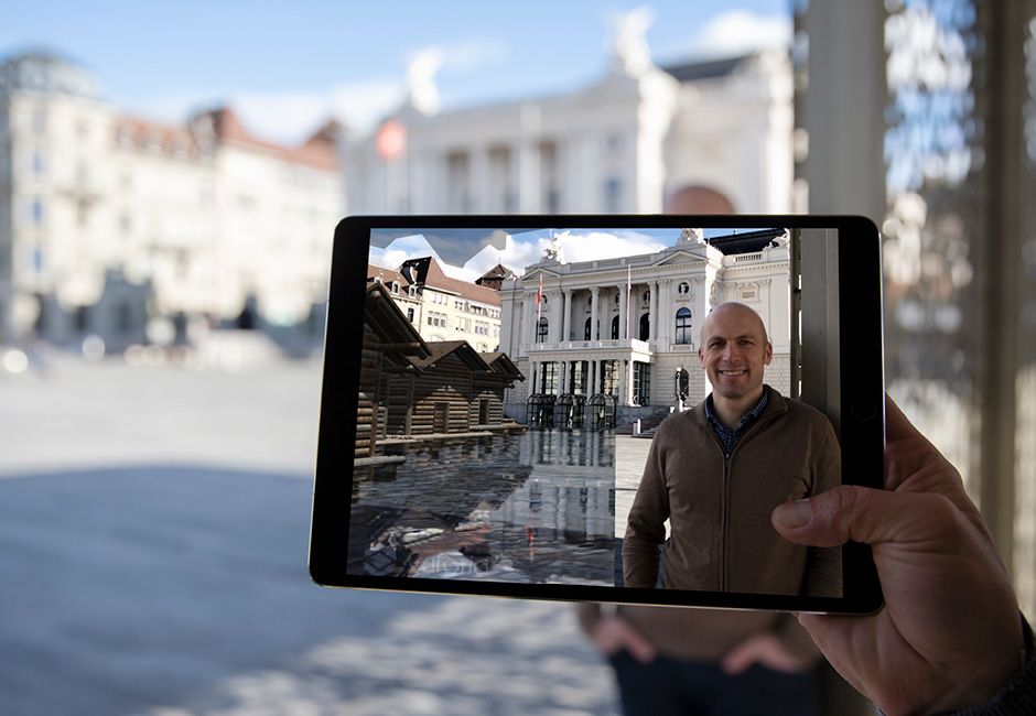 Augmented reality in the city of Zurich