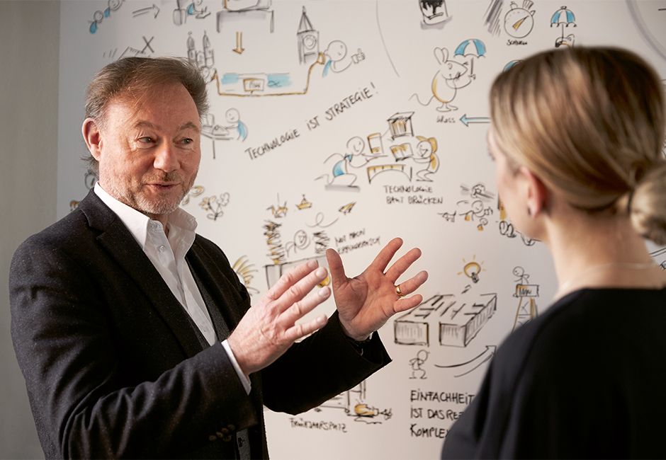 Visualisierung hilft: Ein Bild der Vision «nextAJB» illustriert gemeinsam definierte Ziele. Visualisierung hilft: Ein Bild der Vision «nextAJB» illustriert gemeinsam definierte Ziele.