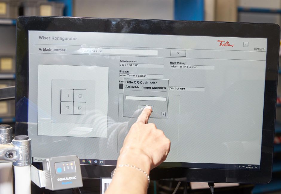 Screen of the Wiser by Feller configurator Screen of the Wiser by Feller configurator
